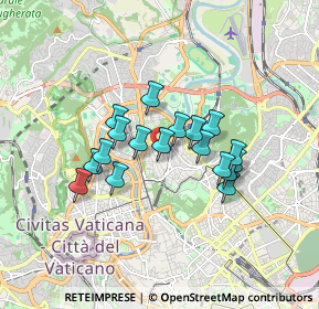 Mappa Via Ruggero Bacone, 00197 Roma RM, Italia (1.39778)