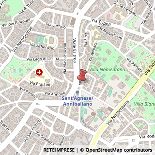 Mappa Piazza Annibaliano, 9, 00198 Roma, Roma (Lazio)