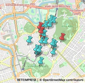 Mappa Via Nicolò Tartaglia, 00197 Roma RM, Italia (0.631)