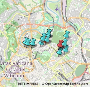 Mappa Via Domenico Cassini, 00197 Roma RM, Italia (1.08526)