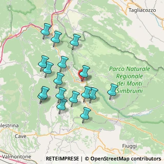 Mappa Via Magister Consulus, 00028 Subiaco RM, Italia (7.52176)
