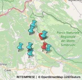 Mappa Via dei Tufelli, 00028 Subiaco RM, Italia (5.44455)