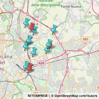 Mappa Via Penne, 00156 Roma RM, Italia (4.06462)