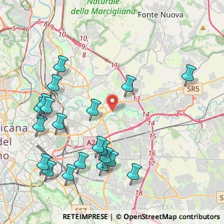 Mappa Via Penne, 00156 Roma RM, Italia (5.3505)