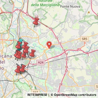 Mappa Via Penne, 00156 Roma RM, Italia (5.84929)