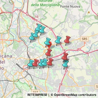 Mappa Via Penne, 00156 Roma RM, Italia (3.37188)