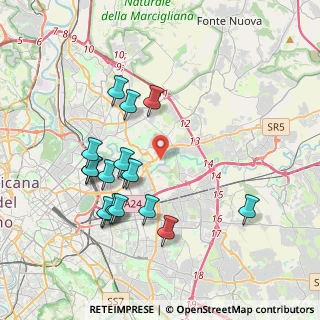 Mappa Via Penne, 00156 Roma RM, Italia (4.03412)