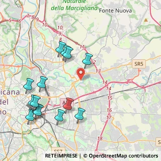 Mappa Via Penne, 00156 Roma RM, Italia (5.07071)