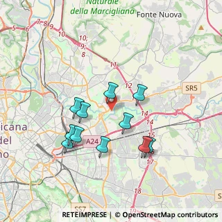 Mappa Via Penne, 00156 Roma RM, Italia (3.48364)