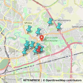 Mappa Via Penne, 00156 Roma RM, Italia (1.68333)
