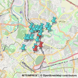 Mappa Via Costantino Maes, 00162 Roma RM, Italia (1.265)