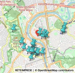 Mappa Via Raffaele Stern, 00196 Roma RM, Italia (0.9565)