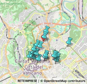 Mappa Via Raffaele Stern, 00196 Roma RM, Italia (1.7135)