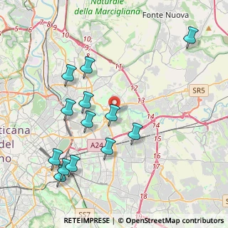 Mappa Tor Cervara, 00156 Roma RM, Italia (4.63846)