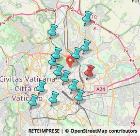 Mappa Via Pusiano, 00100 Roma RM, Italia (3.39286)