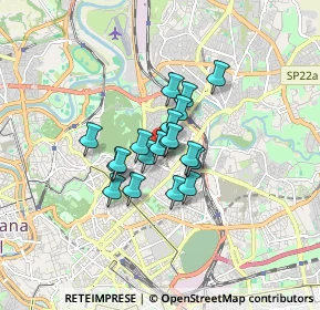 Mappa Via Pusiano, 00100 Roma RM, Italia (1.06632)