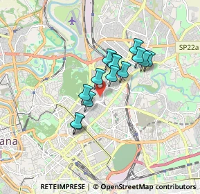 Mappa Via Pusiano, 00100 Roma RM, Italia (1.30714)