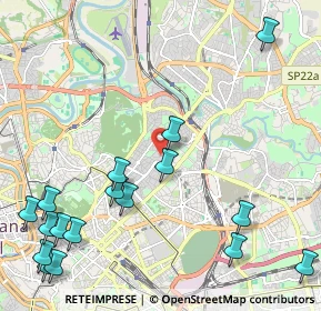 Mappa Via Pusiano, 00100 Roma RM, Italia (3.08588)