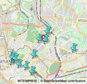 Mappa Via Pusiano, 00100 Roma RM, Italia (2.46909)