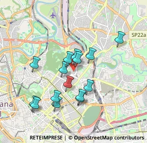 Mappa Via Pusiano, 00100 Roma RM, Italia (1.71333)