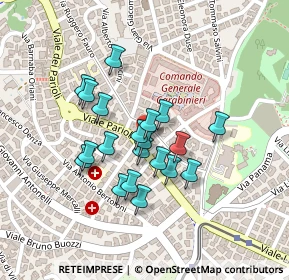 Mappa Via Vincenzo Picardi, 00197 Roma RM, Italia (0.1795)