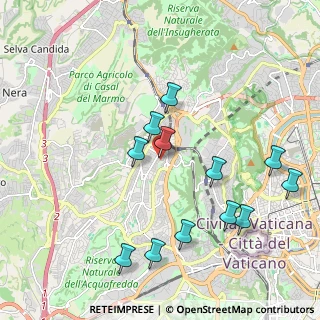 Mappa Via Alessandro Bonci, 00168 Roma RM, Italia (2.20333)