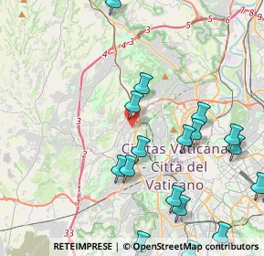 Mappa Via Alessandro Bonci, 00168 Roma RM, Italia (5.9405)