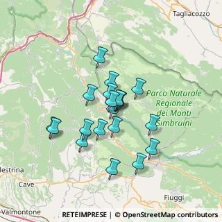 Mappa Via degli Opifici, 00028 Subiaco RM, Italia (5.572)