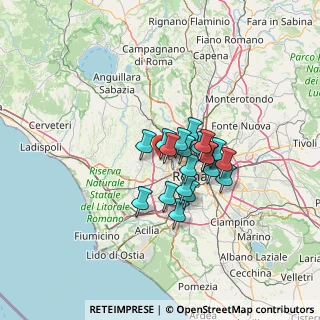 Mappa Via del Podere Fiume, 00168 Roma RM, Italia (9.3535)