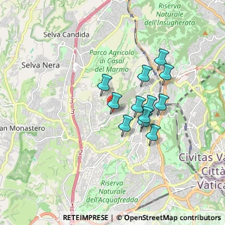 Mappa Via del Podere Fiume, 00168 Roma RM, Italia (1.43167)