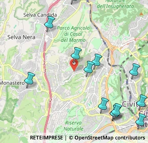 Mappa Via del Podere Fiume, 00168 Roma RM, Italia (2.84385)