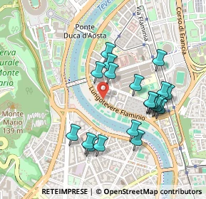 Mappa Via Francesco Milizia, 00196 Roma RM, Italia (0.475)
