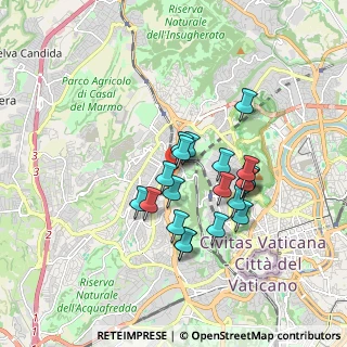 Mappa Via Pineta Sacchetti, 00168 Roma RM, Italia (1.532)