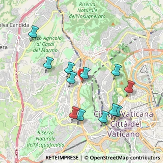 Mappa Via Pineta Sacchetti, 00168 Roma RM, Italia (2.08917)