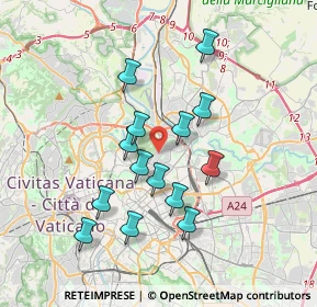 Mappa Via Fogliano, 00199 Roma RM, Italia (3.37571)