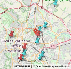 Mappa Via Fogliano, 00199 Roma RM, Italia (4.74167)