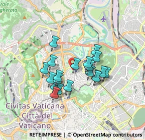Mappa Via Leonardo Pisano, 00197 Roma RM, Italia (1.424)