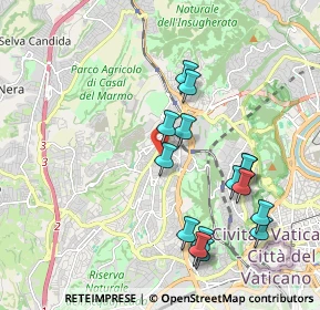 Mappa Via Pietro Adami, 00168 Roma RM, Italia (2.10667)