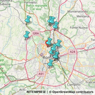 Mappa Via Guidubaldo del Monte, 00191 Roma RM, Italia (6.21333)