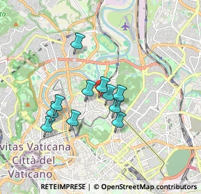Mappa Via Fauro Ruggero, 00197 Roma RM, Italia (1.42818)