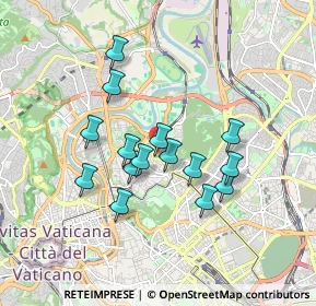 Mappa Via Fauro Ruggero, 00197 Roma RM, Italia (1.56067)
