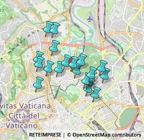 Mappa Via Fauro Ruggero, 00197 Roma RM, Italia (1.4575)