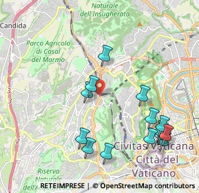 Mappa Via della Pineta Sacchetti, 00168 Roma RM, Italia (2.37286)