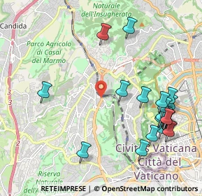 Mappa Via della Pineta Sacchetti, 00168 Roma RM, Italia (2.5745)