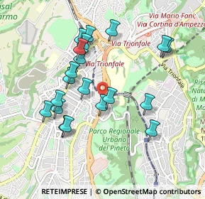 Mappa Via Lardaria, 00168 Roma RM, Italia (0.9555)