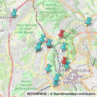 Mappa Via della Pineta Sacchetti, 00168 Roma RM, Italia (2.20538)