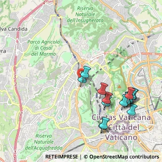 Mappa Via della Pineta Sacchetti, 00168 Roma RM, Italia (2.438)