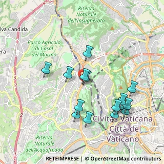 Mappa Via della Pineta Sacchetti, 00168 Roma RM, Italia (2.05067)