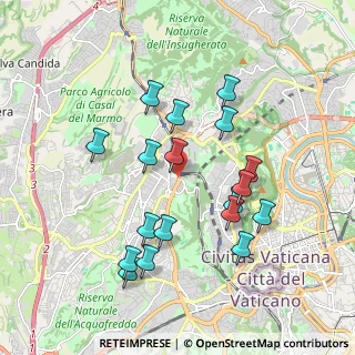 Mappa Via della Pineta Sacchetti, 00168 Roma RM, Italia (1.94167)