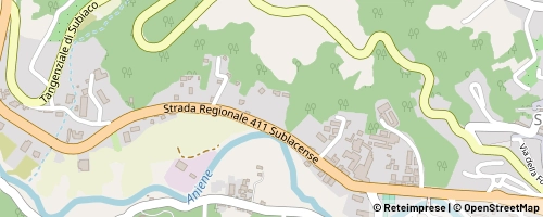 Mappa Subiaco